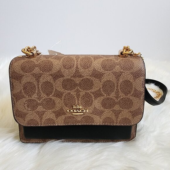 Coach Mini Klare Crossbody In Signature Canvas (NWT) + free item - Picture 1 of 8